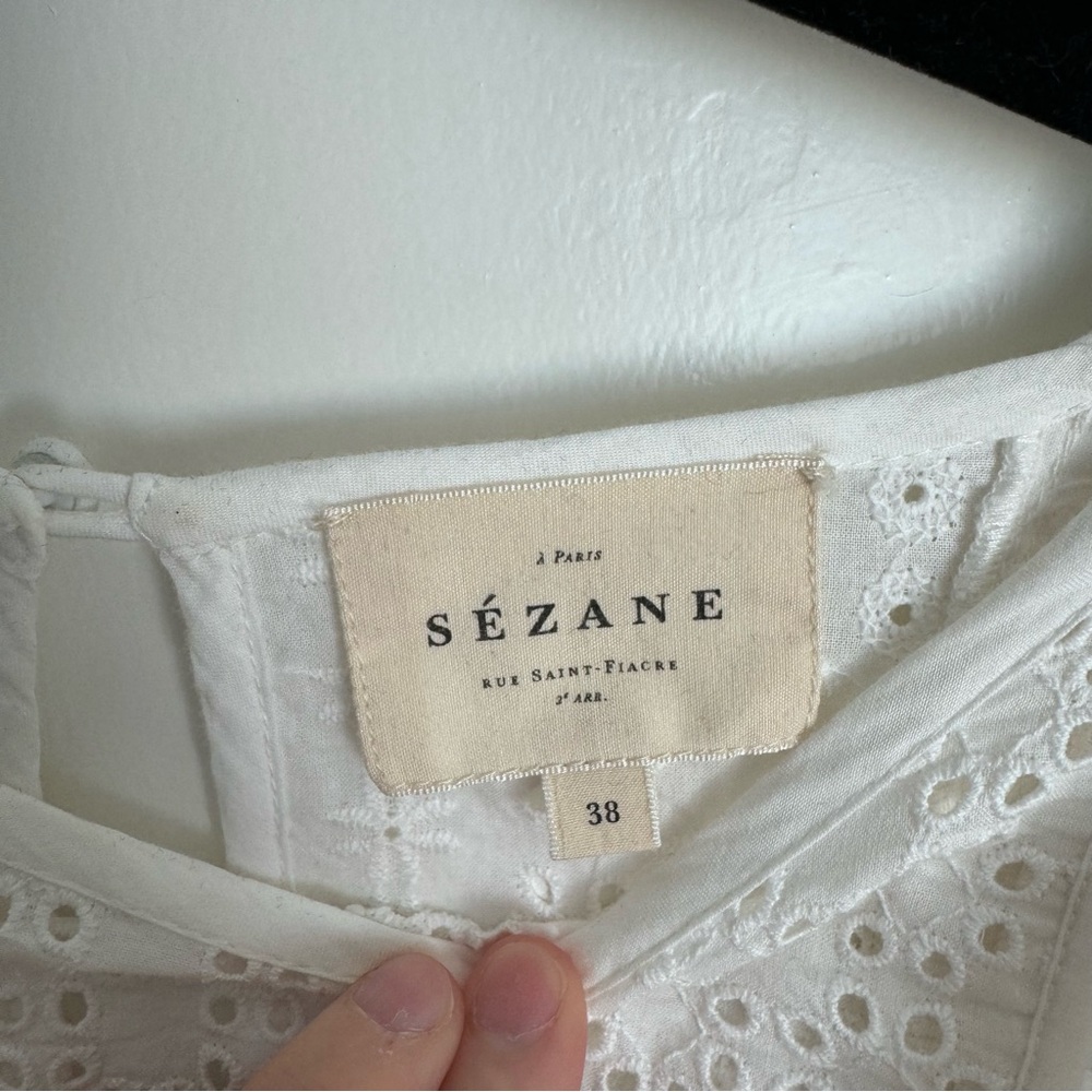 Sezane Alexane Dress in Ecru sz 38 - Picture 7 of 13